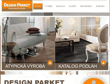 Tablet Screenshot of designparket.cz